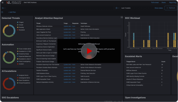 ThreatDefence Dashboard